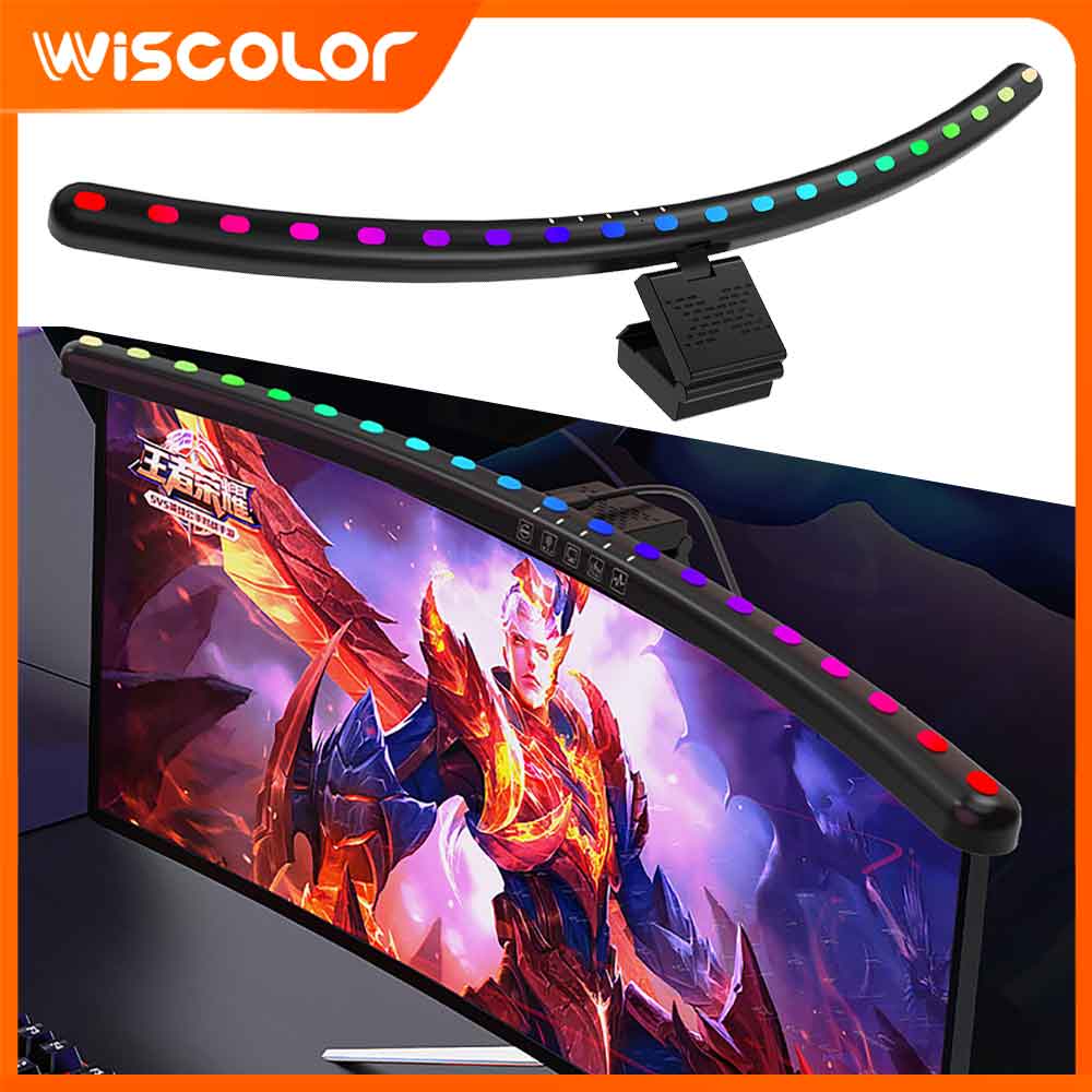 Desk Room Setup - Listwa świetlna RGB do monitora, inteligentna,