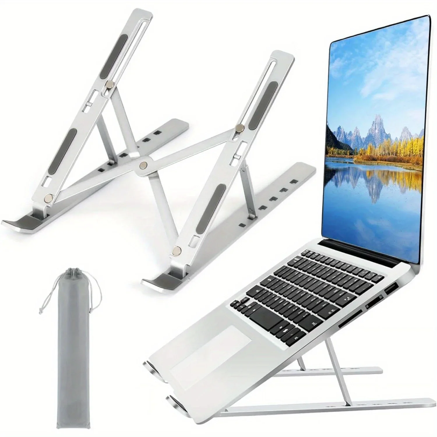 Desk Setup Mac - Składana Aluminiowa Podstawka Pod Laptopa Ergonomiczna