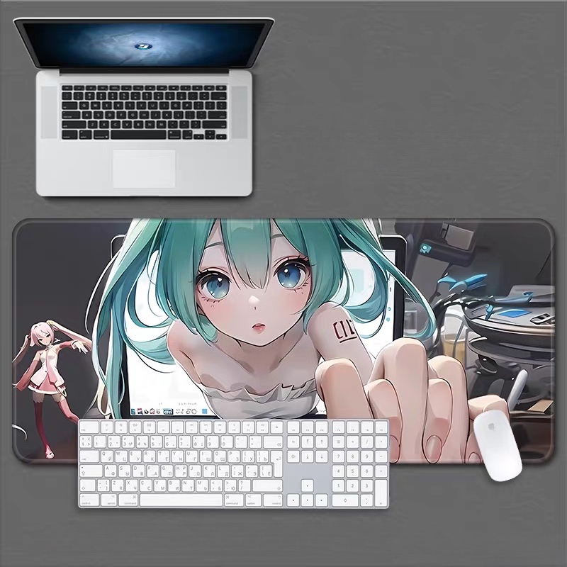 Desk Setup Girl - Duża podkładka pod mysz dla chłopców