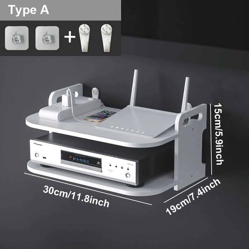Półka ścienna na router z otwo – Desk Room Setup recenzja i cena