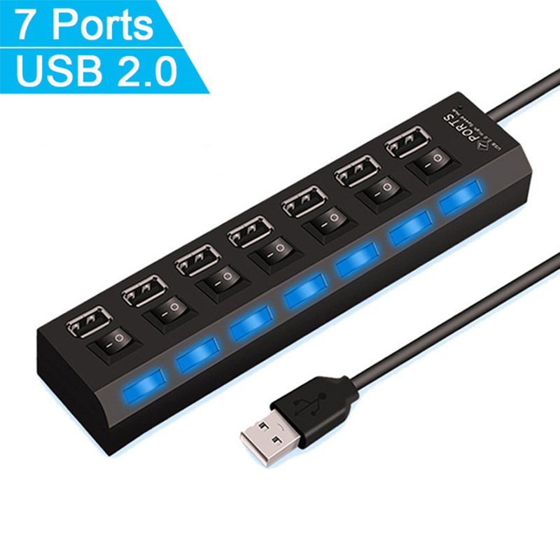 Rozdzielacz USB 2.0 z 7 portam – Desk Setup Mac recenzja i cena