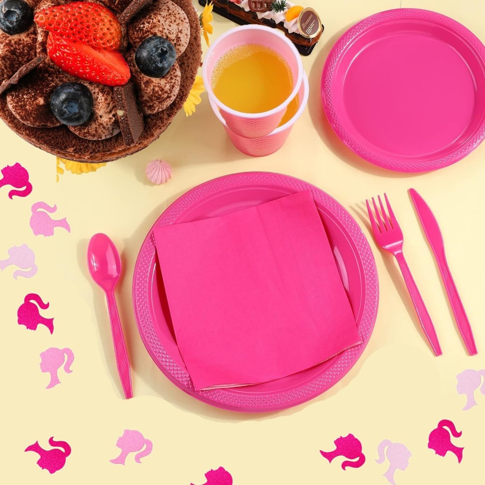 Różowe konfetti brokatowe deko – Desk Setup Girl recenzja i cena