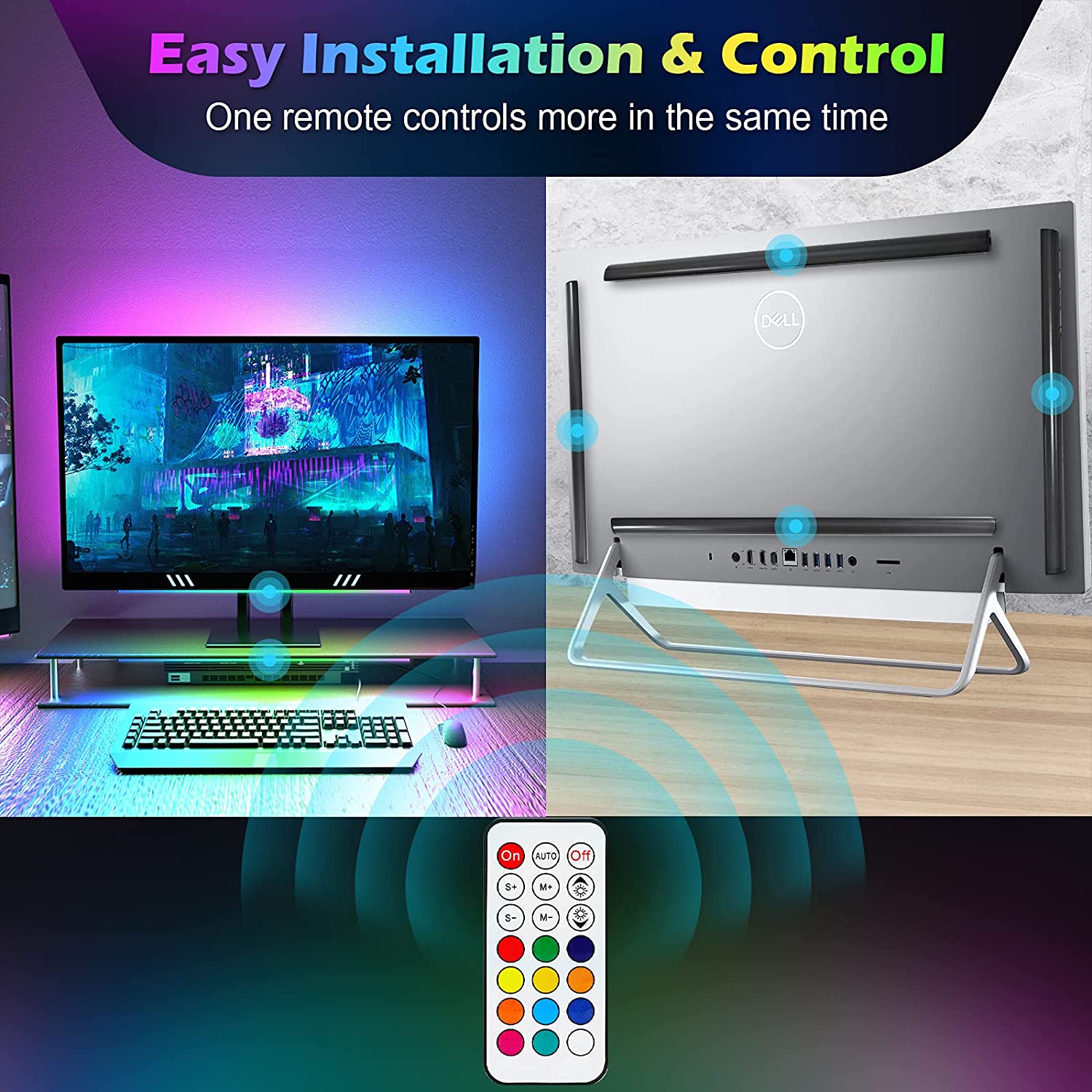 Pod monitorem Listwa świetlna  – Desk Room Setup recenzja i cena